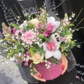 KRÓLOWA KWIATÓW Welurowy flowerbox  L