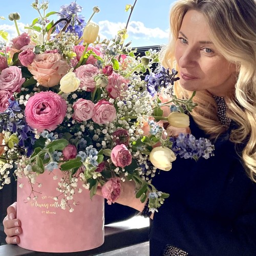 Welurowy flower box  - BOSKIE BUENOS
