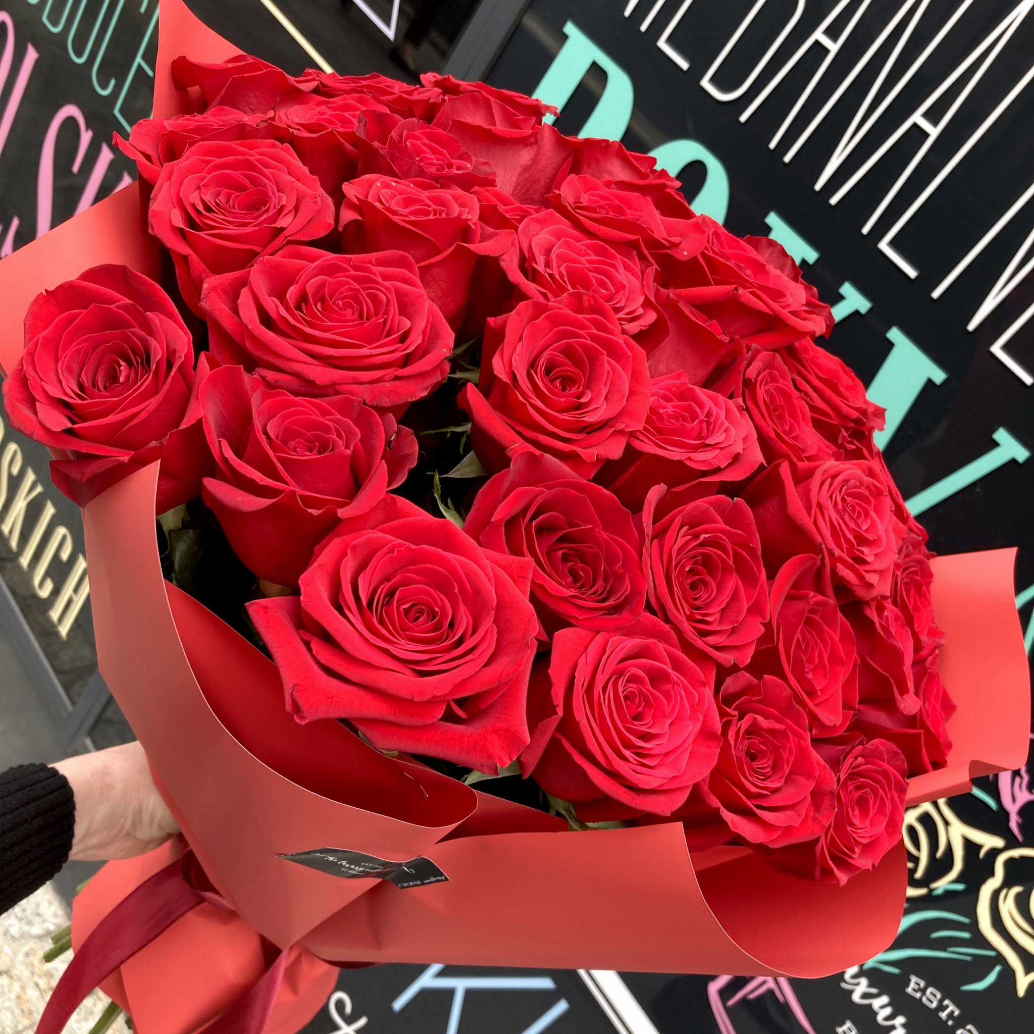 Bukiet czerwonych róż
