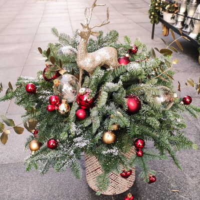 Świąteczny flower box