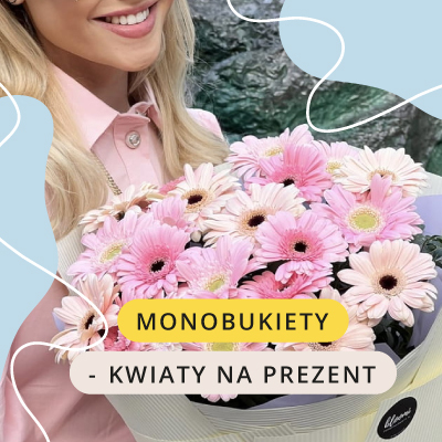 Monobukiety — kwiaty na prezent